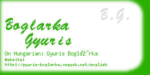 boglarka gyuris business card